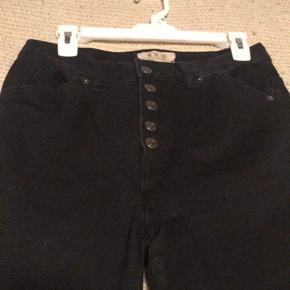 Free People Black Button fly jeans - Picture 2 of 4